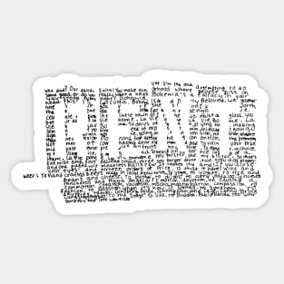 RENT Sticker